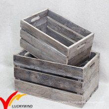 Vintage Ancient Antique à la main Rustique Old Recycled Wooden Fruit Crates for Sale